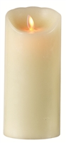 Mystique - Flameless LED Pillar Candle - Indoor - Wax - Ivory - Remote-Ready - 3.25" x 7"