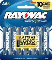 Rayovac - AA - 1.5V - Advanced High Energy Alkaline Battery - 6-Pack