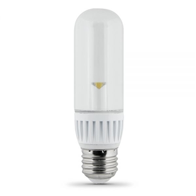 Feit Electric - LED Bulb - T10 Clear Tubular - 25W Equivalent - 3000K Warm White - 200 Lumens - Non-Dimmable