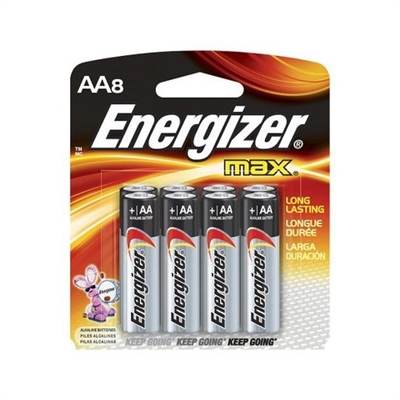 Energizer MAX - AA - 1.5V - Alkaline Battery - 8-Pack