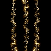 RAZ Imports - 10' LED Lighted Garland - 300 Warm White Micro LEDs on Silver Wire - 225 Steady On and 75 Random Twinkle