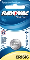 Rayovac -  CR1616 - 3.0V - Lithium Button Battery - 1-Pack