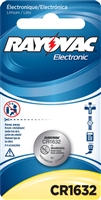 Rayovac -  CR1632 - 3.0V - Lithium Button Battery - 1-Pack