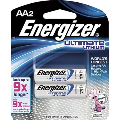 Energizer - AA - 1.5V - Ultimate Lithium Battery - 2-Pack