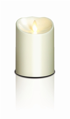 Luminara - Flameless LED Candle - Outdoor - ABS Plastic - Ivory - Remote Ready - 3.75â€ x 5â€