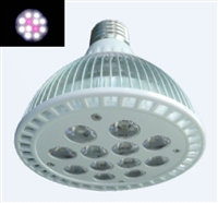 PAR38 LED Plant Grow Light Bulb- 18W (12 x 1.5W LEDs) - 10 White:2 Red LEDs