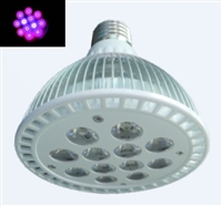 PAR38 LED Plant Grow Light Bulb- 18W (12 x 1.5W LEDs) - 10 Red:2 Blue LEDs