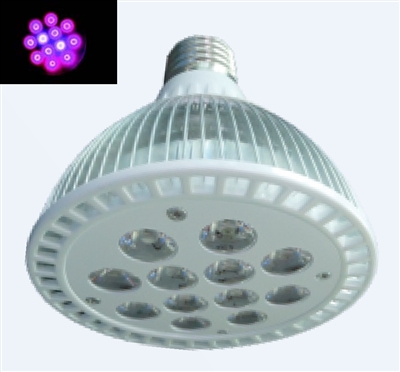 PAR38 LED Plant Grow Light Bulb- 18W (12 x 1.5W LEDs) - 10 Red:2 Blue LEDs