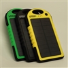 Exclusive USB Power Bank - 1.2W Solar Panel - 5000mAh Rechargeable Li-Polymer Battery - Weatherproof and Shock Resistant