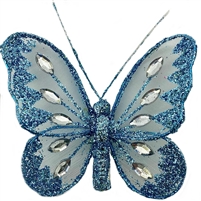 8cm Butterfly Blue  0208107