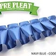 Pre Pleat Ribbon Navy. 1201139