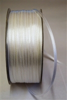 3mm Satin White Ribbon. 1208005