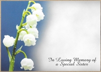 Large Sympathy Card. I.L.M Sister. 1560020