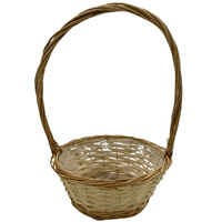 25cm Bleached Willow Basket
