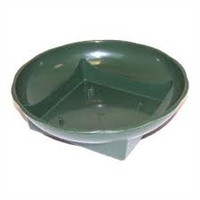 Square Based Saucer Green.