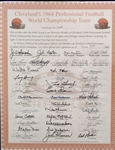 1964 Cleveland Browns NFL World Champions *Autographed* 16x20 Poster w/ 42-Signatures!
