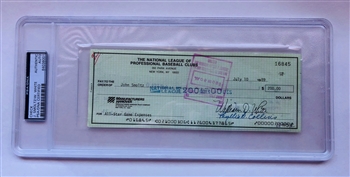 John Smoltz's Signed 1989 *All-Star Game* Expense Check!