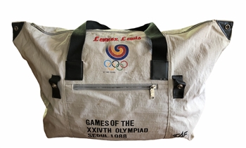 Lennox Lewis' Fight Used 1988 Summer Olympics Duffle Bag!