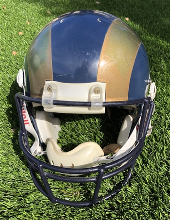 Az-Zahir Hakim's 2000-2001 St. Louis Rams Game-Worn / Used Riddell Helmet.