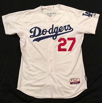 Matt Kemp #27 2014 Dodgers Game-Worn MLB Used Uniform / Jersey