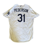 Joc Pederson's 2015 Los Angeles Dodgers Game-Worn Home Jersey #31