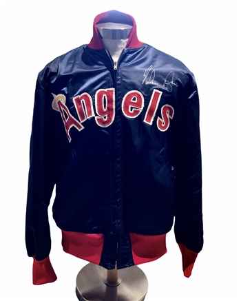Nolan Ryan's Game Worn / Used & Autographed Circa 1977-79 California Angels Jacket!