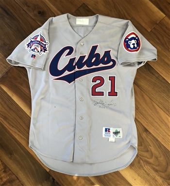 Sammy Sosa's 1995 Chicago Cubs Game Worn & Autographed All-Star Game Jersey with Letter of Authenticity!