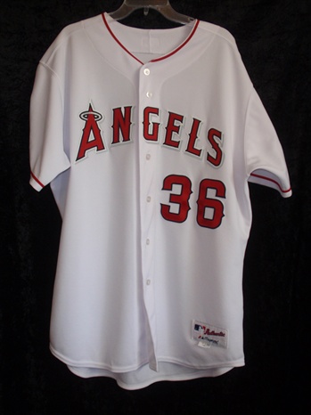 Jared Weaver's 2007 Anaheim Angels Game-Worn Home Jersey #36