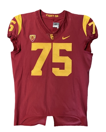 Alijah Vera-Tucker's 2019 USC Trojans Game-Worn Jersey!