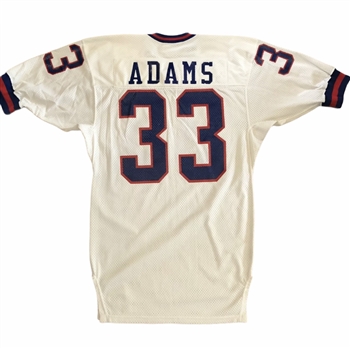 George Adams 1986 NFL SUPER BOWL Season Sand-Knit N.Y. Giants Game Jersey!