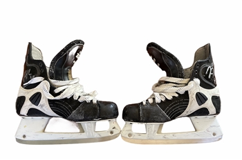 Jason Allison's Game Worn and 2X"s Autographed Custom Lite CCM 1052 NHL Hockey Skates