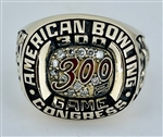 ABC 300 "Perfect Game" 10K Gold & Diamond Bowling Ring!