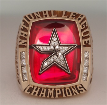 2005 Houston Astros World Series "National League" Champions 10K Gold & Diamond *Real* Ring!