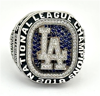 2018 Los Angeles Dodgers N.L. Champions 10K Gold & Diamond Ring!