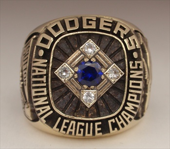 1977 Los Angeles Dodgers World Series "National League" Champions 14K Gold Ring!