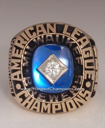 1982 Milwaukee Brewers World Series "American League" Champions 10K Gold Ring