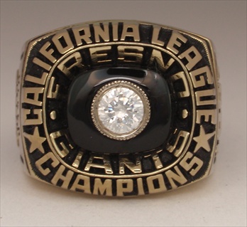 1987 Fresno Giants "California League" Champions Baseball Ring!