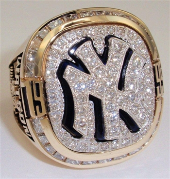 1999 New York Yankees World Series Champions 14K Gold and Diamond Player's Ring!