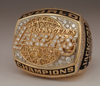 2000 L.A. Lakers NBA World Champions 14K Gold Proto-Type Ring!