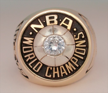 1972 Los Angeles Lakers NBA "World Champions" 10K Gold Ring
