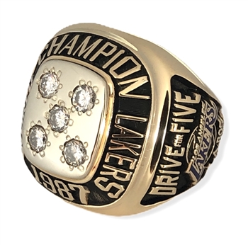 1987 Los Angeles Lakers NBA "World Champions" 14K Gold & Ring!