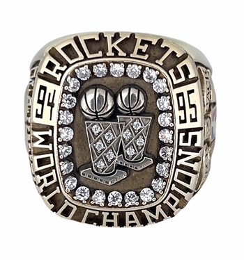 1995 Houston Rockets "Back-To-Back" NBA World Champions 10K Gold Ring!