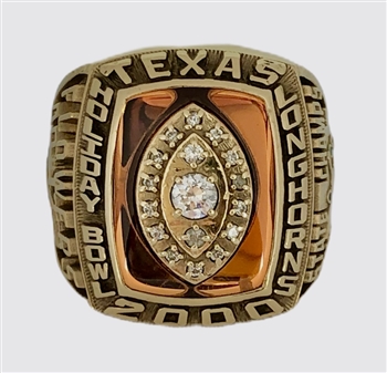 2000 Texas Longhorns "Holiday Bowl" Championship 10K Gold Ring!