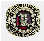 2001 Louisville Cardinals Back-to-Back USA Champions / Liberty Bowl 10K Gold Ring !