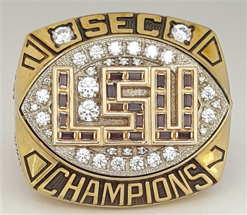 2007 LSU Tigers "SEC Champions" Player's Football Ring!