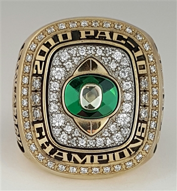 2010 Oregon Ducks Back-to-Back PAC-10 Champions Football Ring!