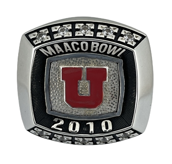2010 Utah Utes "MAACO Bowl" NCAA Football Ring!