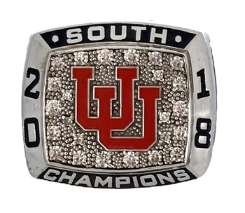 2018 Utah Utes "Pac-12" South Champions NCAA Football Ring!