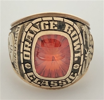 1978 University of Arkansas Razorbacks Orange Bowl Championship 10K Gold Ring!
