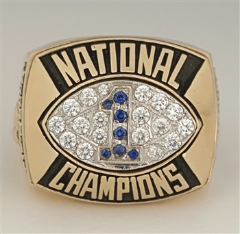 1986 Penn St. Nittany Lions "National Champions" 10K Yellow Gold Football Ring!